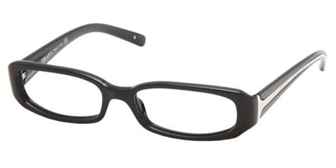 Prada PR 05LV 1AB101 Eyeglasses in Black .